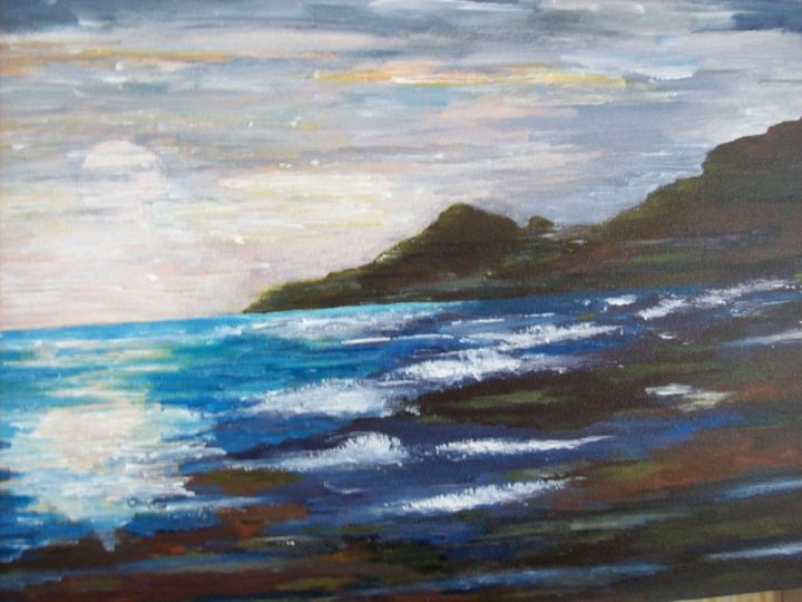 Painting titled "coast.jpg" by Rita Raithel, Original Artwork