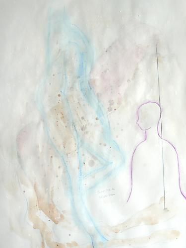 Dibujo titulada "Todo va a estar bien" por Pepa De La Santa Cruz, Obra de arte original,