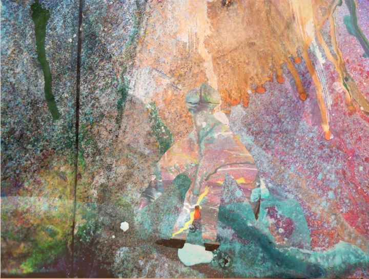 Malerei mit dem Titel "abstract" von Ron Atkin, Original-Kunstwerk, Acryl