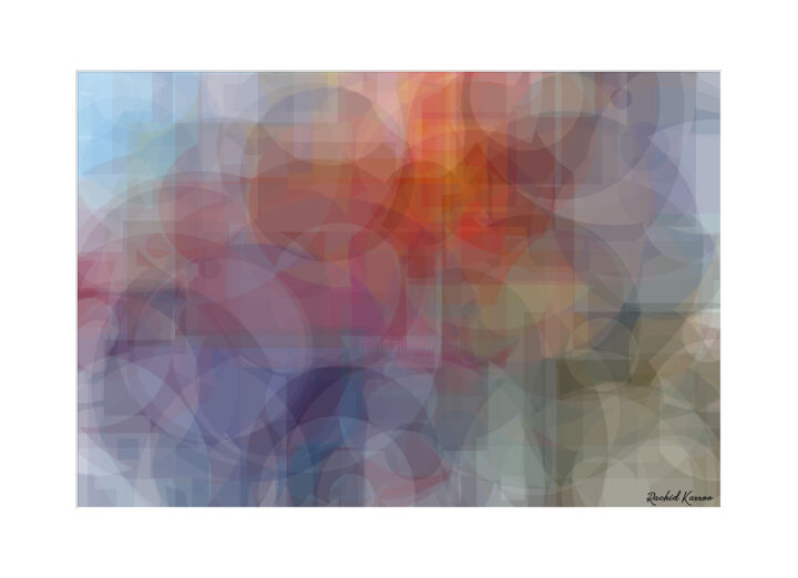 Arts numériques intitulée "Blurred vision" par Rachid Karroo, Œuvre d'art originale, Peinture numérique