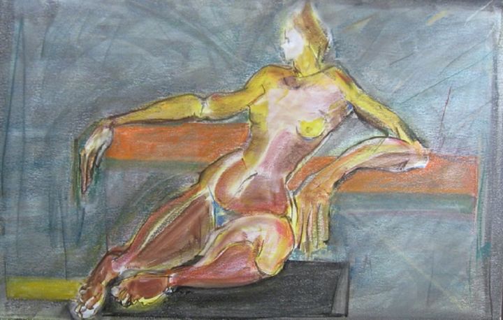 Painting titled "woman-woman-95fnp." by Richard Herr, Original Artwork, Other