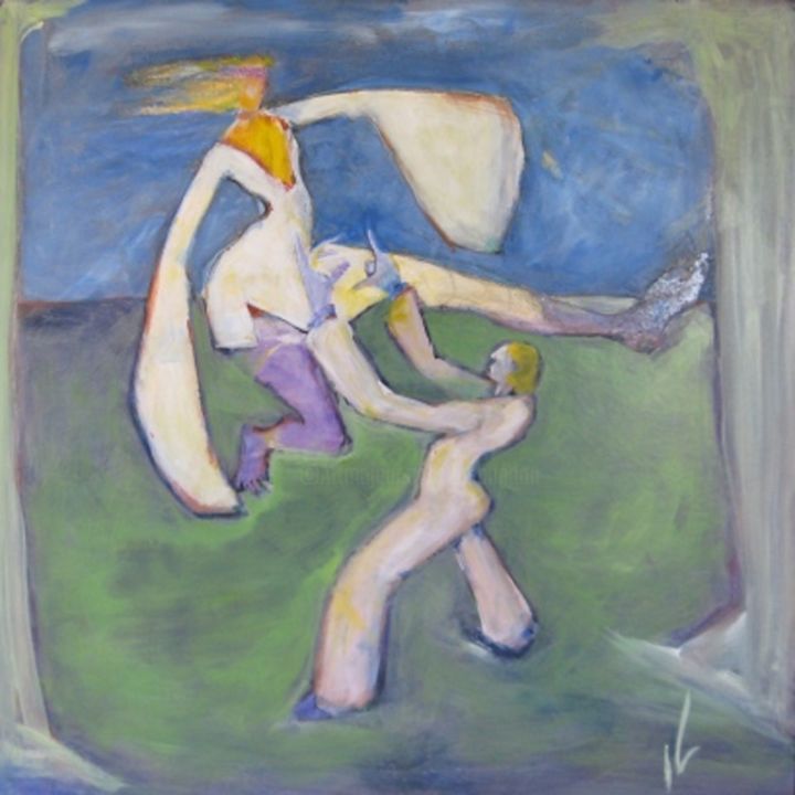 Painting titled "dream dance 12pefmp" by Richard Herr, Original Artwork, Acrylic