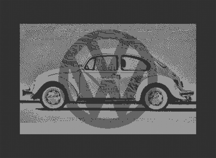 Grafika cyfrowa / sztuka generowana cyfrowo zatytułowany „VW BEETLE C64 PIXEL…” autorstwa Rm64, Oryginalna praca, 2D praca c…