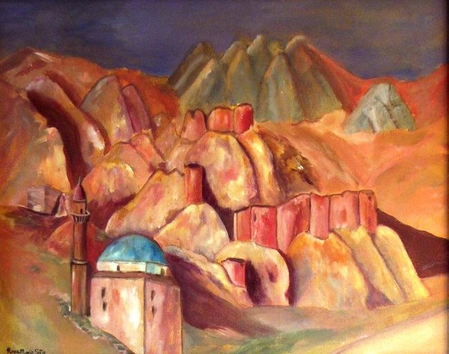 Painting titled "MONTE ARARAT" by Rosa Marín Soto, Original Artwork