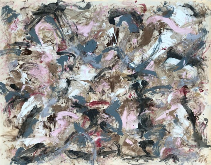 Peinture intitulée "N75 2019, Robert Mi…" par Robert Miskines, Œuvre d'art originale, Huile