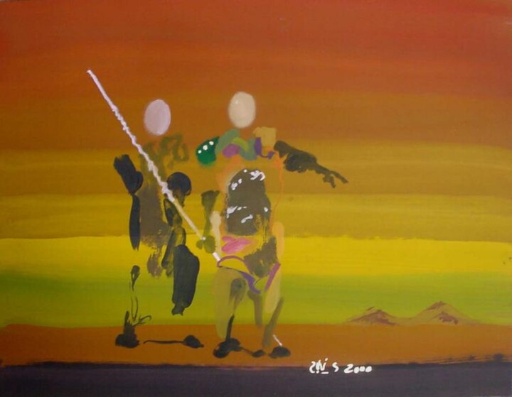 Painting titled "Hector and Andromac…" by Rob Arbouw, Original Artwork