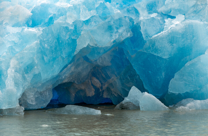 Photography titled "Iceberg Caves" by Robbi Ling Montgomery, Original Artwork, Digital Photography