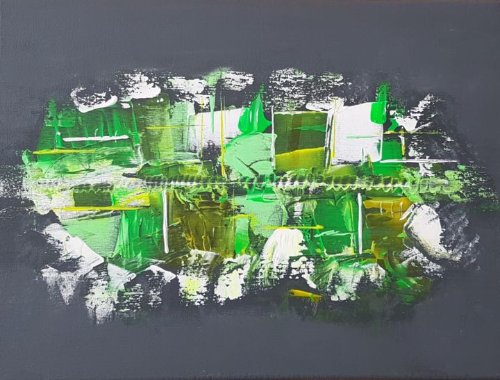 Tableau Abstrait Green