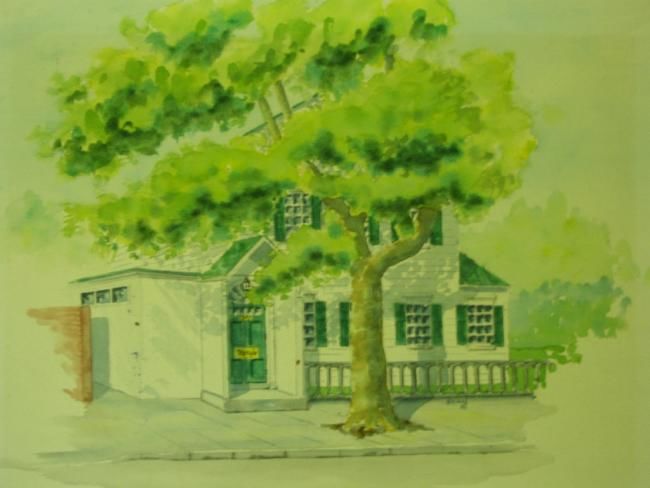 Tekening getiteld "Watercolor I" door Robert A Swain, Origineel Kunstwerk