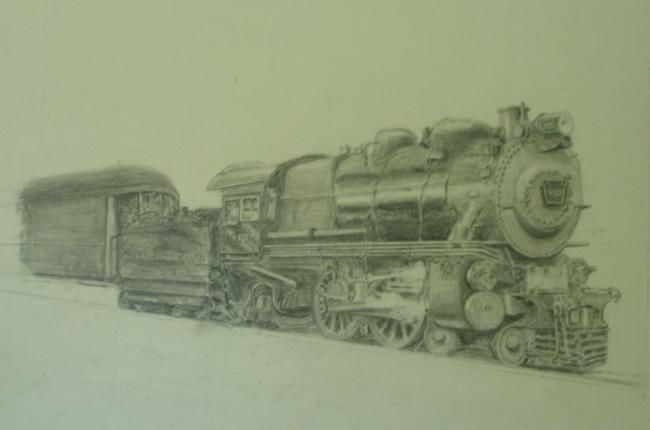 Drawing titled "PA 460" by Robert A Swain, Original Artwork
