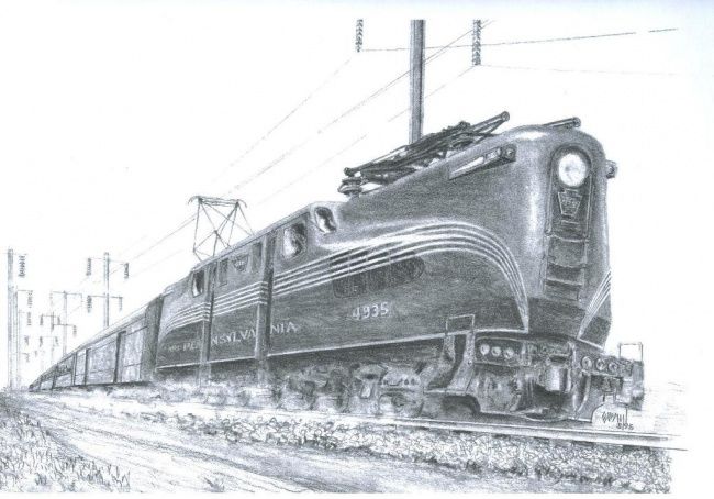 Drawing titled "Limited Edition 32" by Robert A Swain, Original Artwork