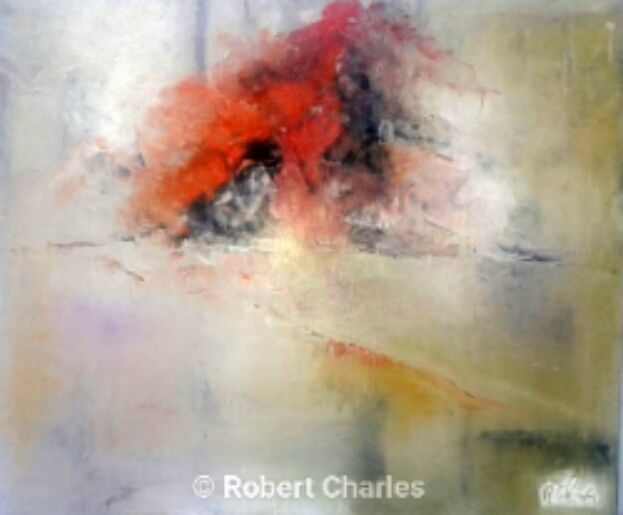 Painting titled "Oronce" by Robert Charles, Original Artwork, Oil Mounted on Wood Stretcher frame