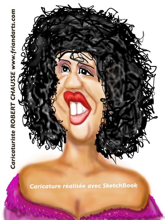 Peinture intitulée "Maria carmen" par Robert Chausse, Œuvre d'art originale, Peinture numérique