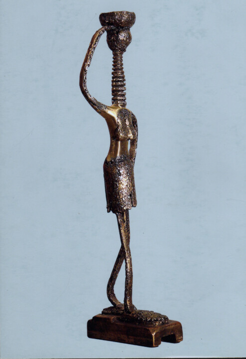 Rzeźba zatytułowany „Femme Girafe (bronz…” autorstwa Robert Chevalier, Oryginalna praca