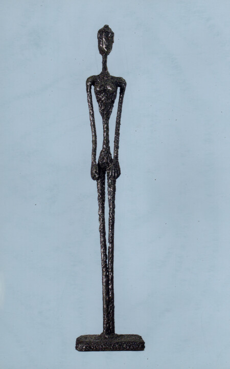 Sculpture titled "Femme Debout hommag…" by Robert Chevalier, Original Artwork, Metals