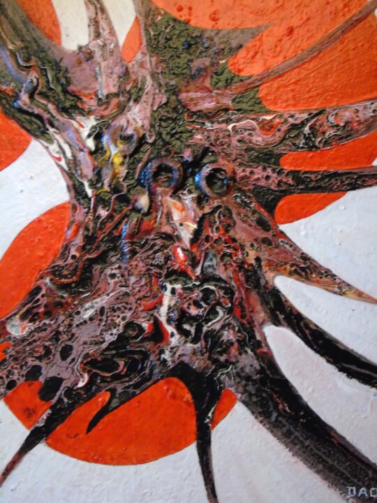 Pintura titulada "Abstrait 131" por Robert Daout, Obra de arte original, Acrílico Montado en Bastidor de camilla de madera