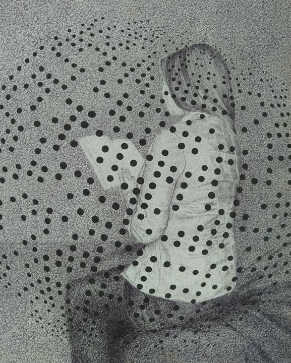 Desenho intitulada "Blind" por Robert Aleksander Rożek, Obras de arte originais, Canetac de aerossol