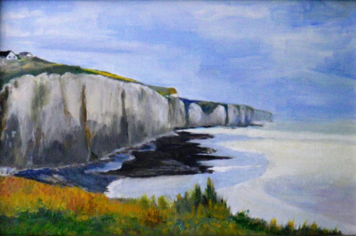 Peinture intitulée "Mémoire de la côte…" par Robert Rosenfeld, Œuvre d'art originale, Huile