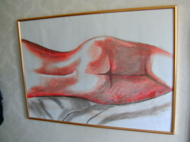 Рисунок под названием "nu féminin" - Robert Tilmanne, Подлинное произведение искусства