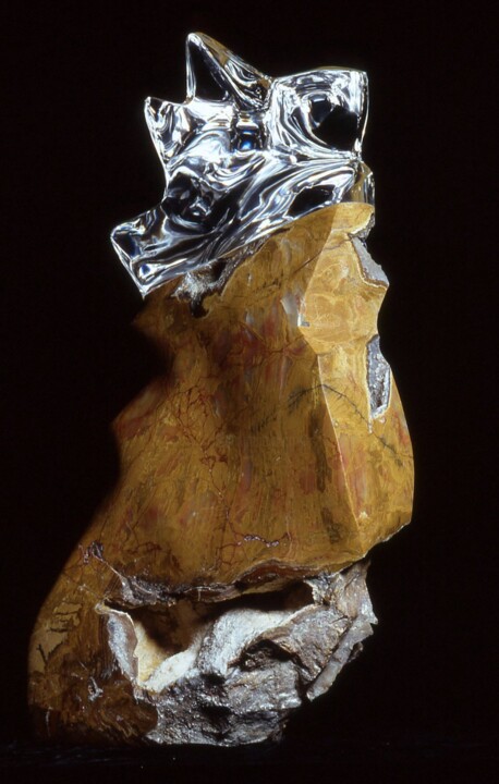 Sculpture titled "luminous" by Robert Winslow, Original Artwork, Stone