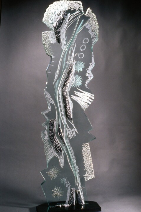 Sculpture intitulée "Lucent" par Robert Winslow, Œuvre d'art originale, Verre