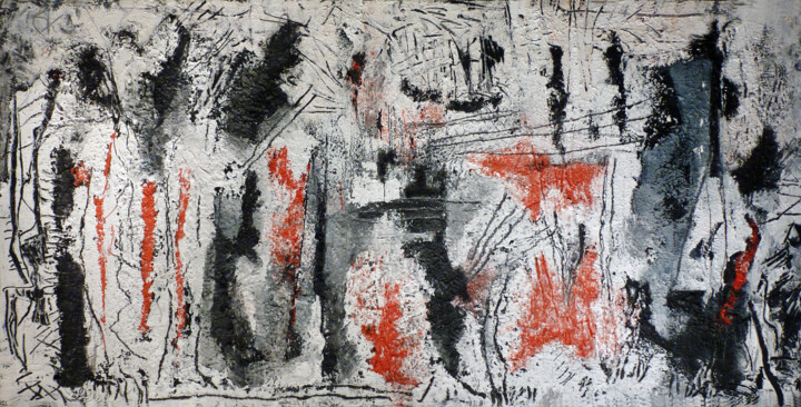 "Red to White" başlıklı Tablo Robert Winslow tarafından, Orijinal sanat, Petrol
