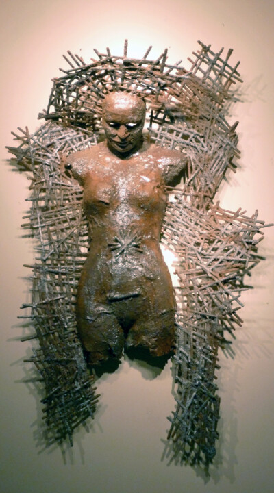 Sculpture titled "etheric self" by Robert Winslow, Original Artwork, Wood