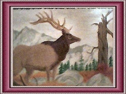 Painting titled "Elk roam" by Robert Farrell, Original Artwork