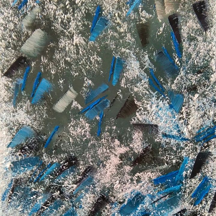 Pittura intitolato "L'inverno sta arriv…" da Titto, Opera d'arte originale, Olio