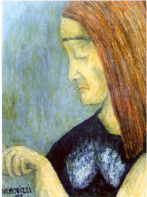 Peinture intitulée "La donna del cuore" par Roberto Armorizzi, Œuvre d'art originale
