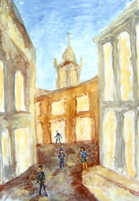 Pintura titulada "Catedral" por Roberto Armorizzi, Obra de arte original