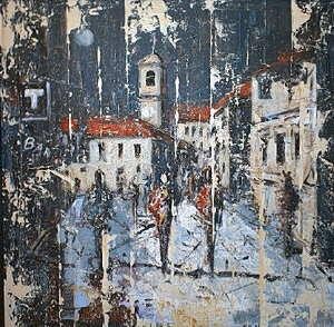 Painting titled "Passato,presente,fu…" by Roberto Balducci, Original Artwork