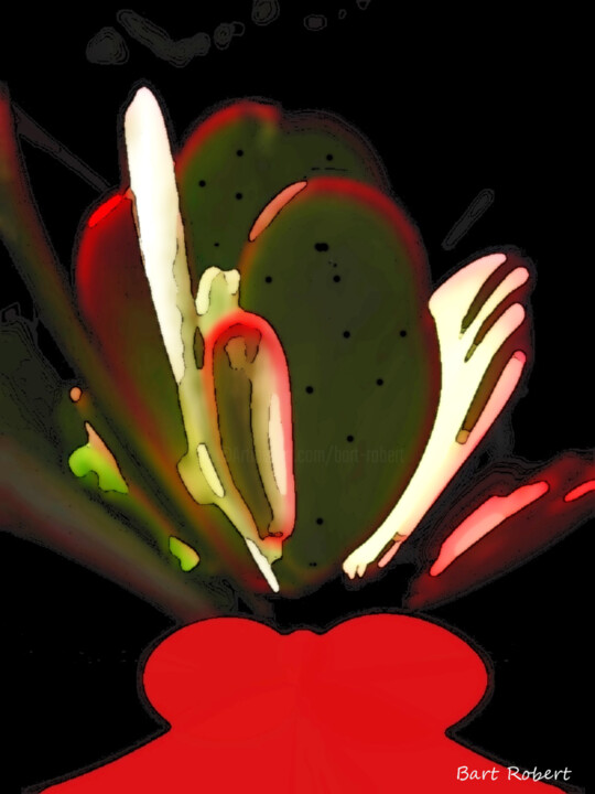 Arte digitale intitolato "Cactus" da Roberto Bartoccini, Opera d'arte originale, Pittura digitale