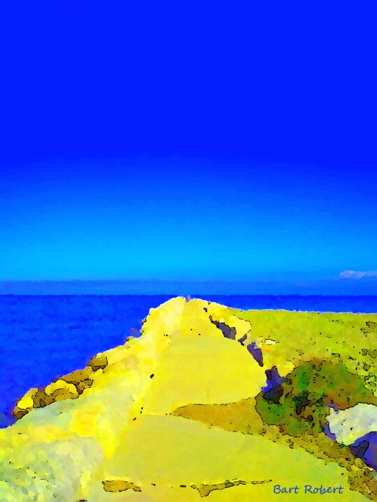 Arte digitale intitolato "La fine laggiù" da Roberto Bartoccini, Opera d'arte originale, Pittura digitale