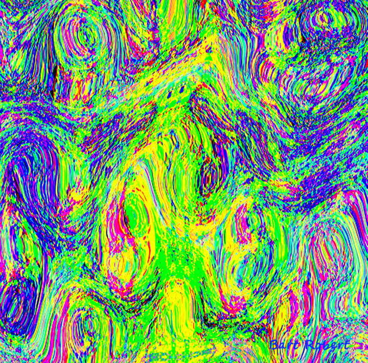 Digital Arts titled "Abstract painting" by Roberto Bartoccini, Original Artwork, Digital Painting