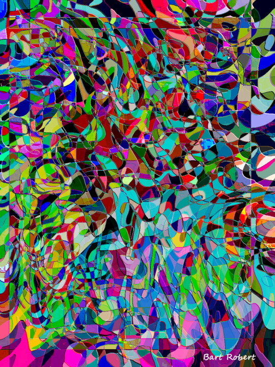 Digital Arts titled "I colori del mondo" by Roberto Bartoccini, Original Artwork, Digital Painting