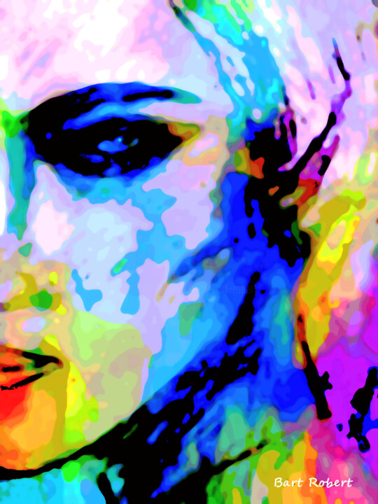 Arte digitale intitolato "Woman in color" da Roberto Bartoccini, Opera d'arte originale, Pittura digitale