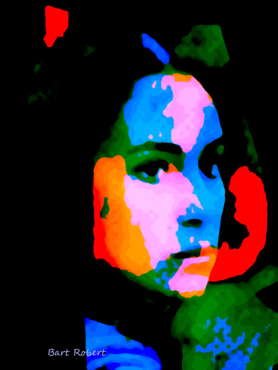 Digital Arts titled "Colori di donna" by Roberto Bartoccini, Original Artwork, Digital Painting