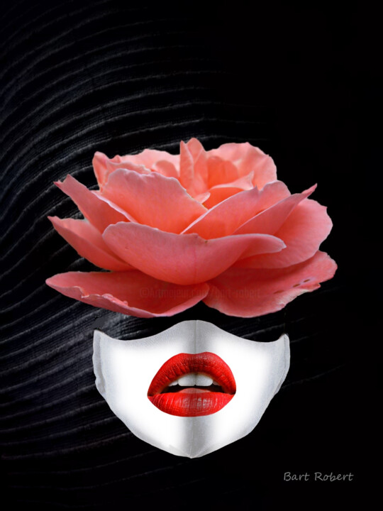 数字艺术 标题为“La maschera” 由Roberto Bartoccini, 原创艺术品, 数字油画