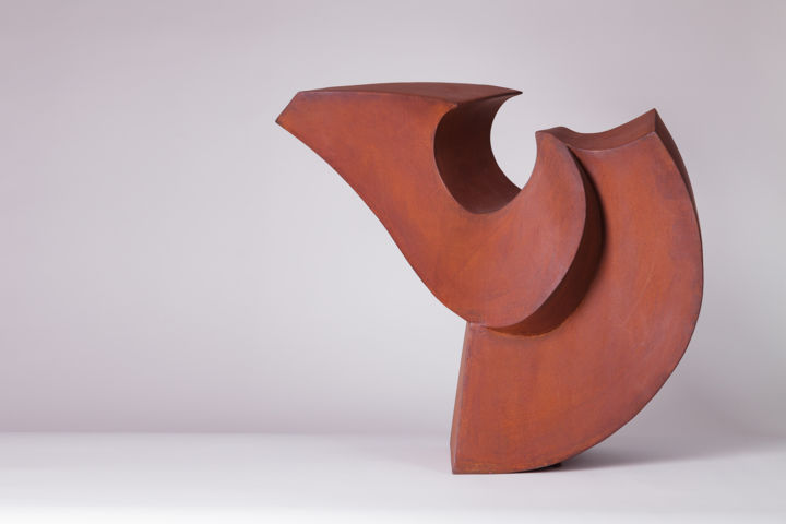 Sculpture titled "Equu 2" by Roberto Canduela, Original Artwork, Metals
