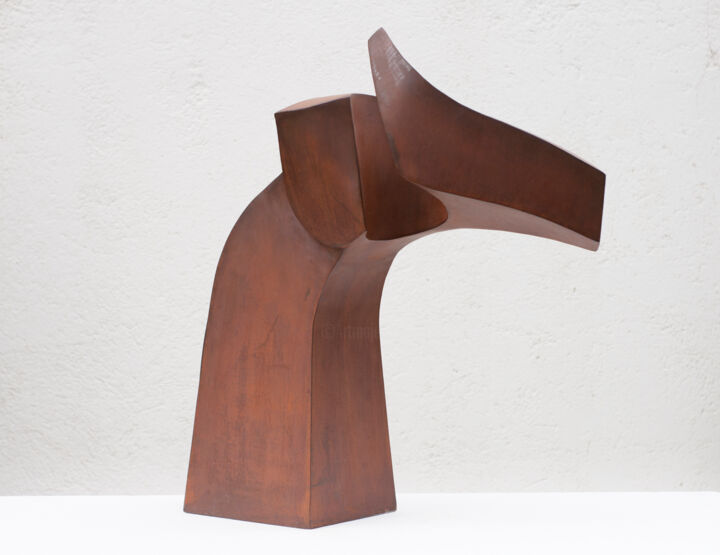Sculpture titled "Equu 1" by Roberto Canduela, Original Artwork, Metals
