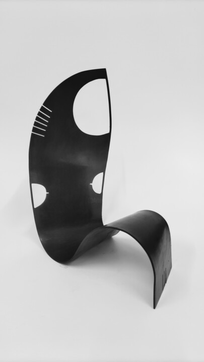 Skulptur mit dem Titel "Open volumes 11" von Roberto Canduela, Original-Kunstwerk, Metalle