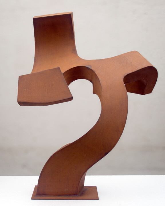 Sculpture titled "Minotaur" by Roberto Canduela, Original Artwork, Metals