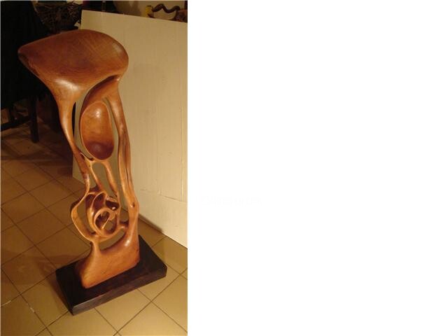 Sculpture intitulée "sin titulo (madera…" par Roberto Ortiz, Œuvre d'art originale, Bois