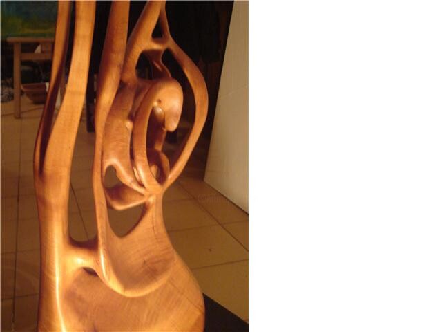 Escultura titulada "sin titulo (madera…" por Roberto Ortiz, Obra de arte original, Madera