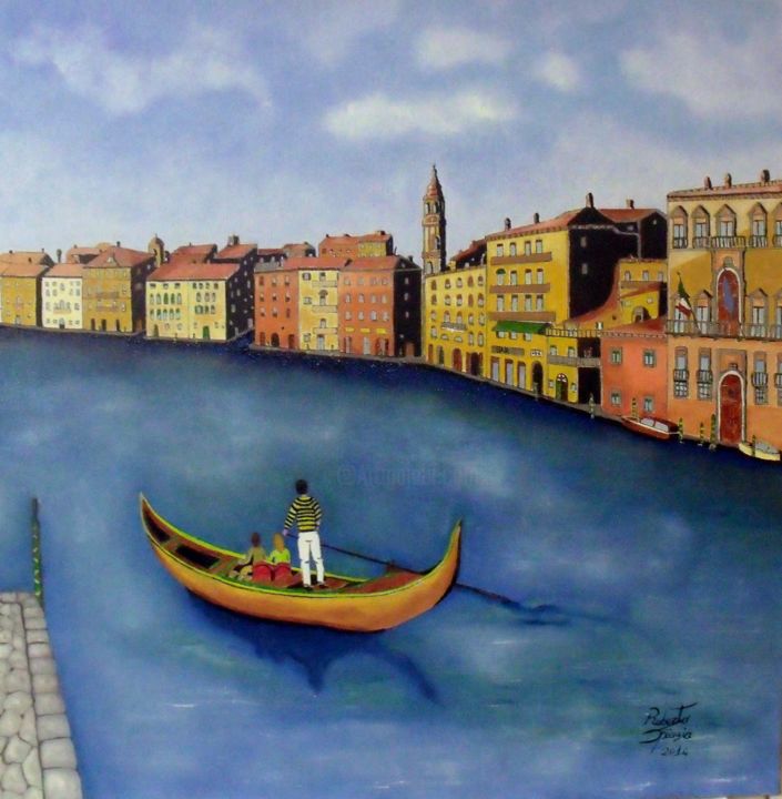Painting titled "VENEZIA" by Roberto Spiezia, Original Artwork, Other
