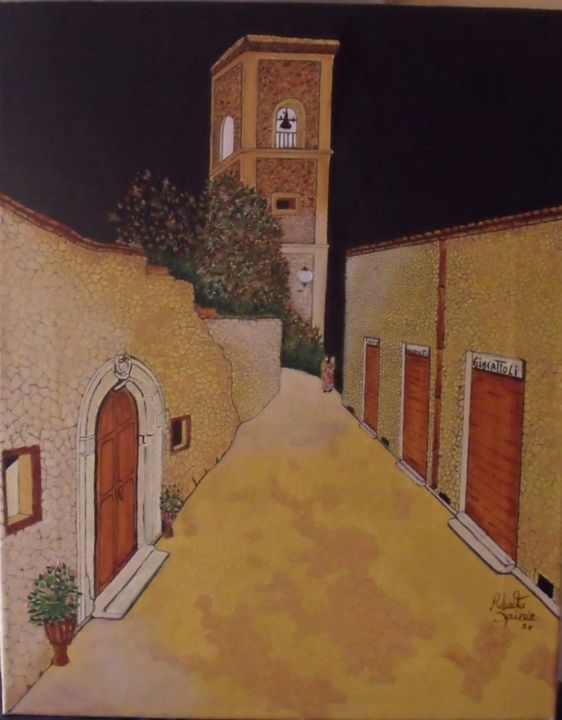 Painting titled "SCORCI D ' ITALIA" by Roberto Spiezia, Original Artwork, Oil