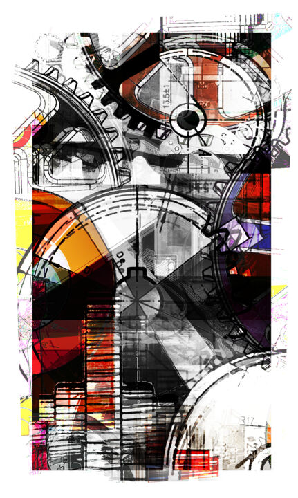 Digital Arts titled "Modern times" by Roberto Saiz, Original Artwork, Digital Painting