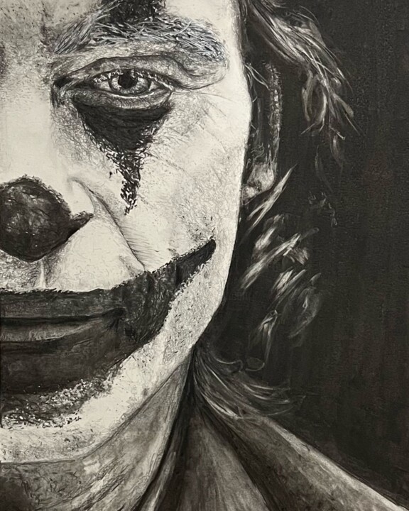 제목이 "Joker"인 그림 Roberto Sallén로, 원작, 흑연