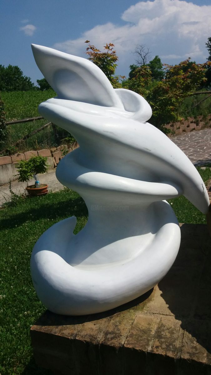 Skulptur mit dem Titel ""L'abbraccio"" von Percezionismo, Original-Kunstwerk